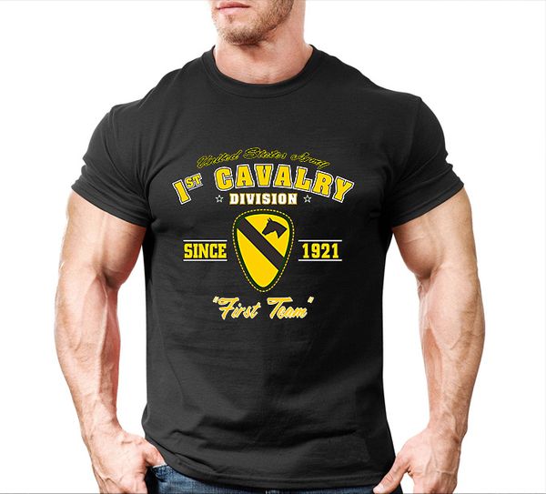 usa 1st cavalry division tactical t-shirt army solid cotton souvenir edition physical training clothing, White;black
usa 1st cavalry division tactical t-shirt army solid cotton souvenir edition physical training clothing, White;black