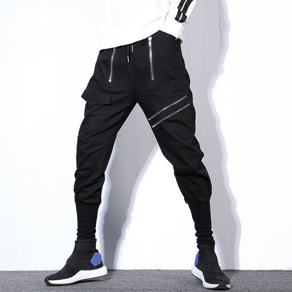 #1714 hip hop pants men korean fashion streetwear pencil harem pants elastic waist with zipper black hiphop dance pants joggers v200411
#1714 hip hop pants men korean fashion streetwear pencil harem pants elastic waist with zipper black hiphop dance pants joggers v200411
