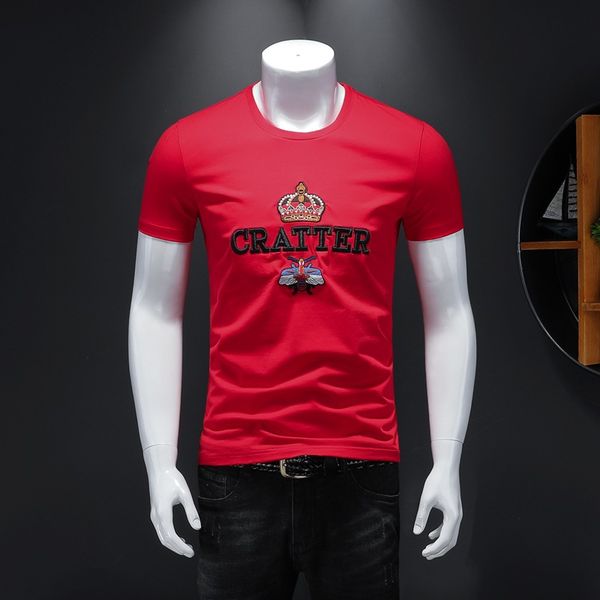 luxury designer t shirts summer casual mens designer t shirts short-sleeved streetwear slim crew neck cotton brand shirt, White;black
luxury designer t shirts summer casual mens designer t shirts short-sleeved streetwear slim crew neck cotton brand shirt, White;black