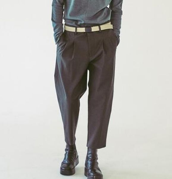 27-44 new men clothing contracted classic leisure trousers nine minutes of pants hairstylist plus size costumes, Black
27-44 new men clothing contracted classic leisure trousers nine minutes of pants hairstylist plus size costumes, Black