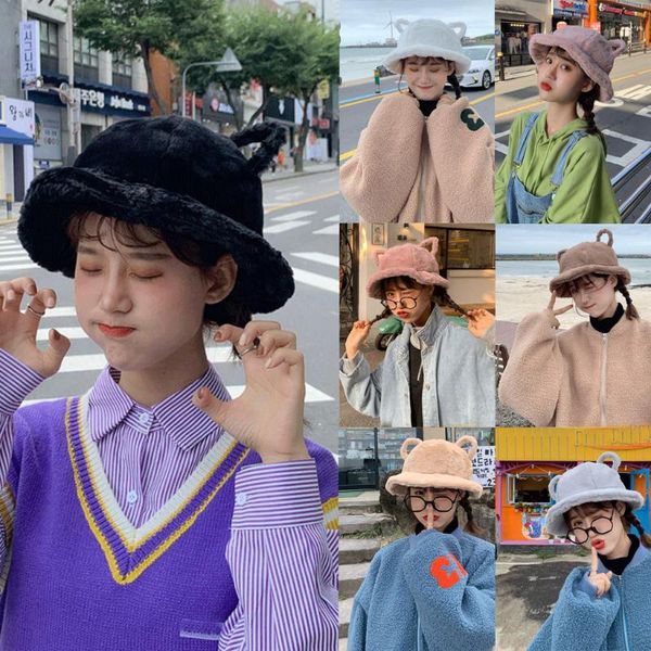 bear ear bucket hat women winter warm hunting fishing hat caps soft cute plush outdoor thick female fisherman caps, Blue;gray
bear ear bucket hat women winter warm hunting fishing hat caps soft cute plush outdoor thick female fisherman caps, Blue;gray