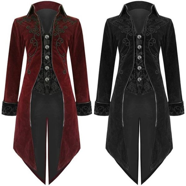 gothic blazer long mens blazer jacket men burgundy stage jackets men stage jacket blazzer hombre blaser masculino longo, White;black
gothic blazer long mens blazer jacket men burgundy stage jackets men stage jacket blazzer hombre blaser masculino longo, White;black