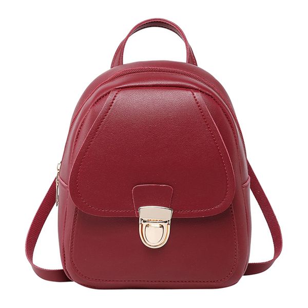 teens compact leather backpack small casual school bag daypack purse handbag, Black;red
teens compact leather backpack small casual school bag daypack purse handbag, Black;red