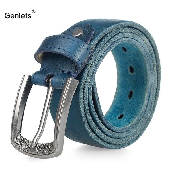 new men's cowhide leather belt luxury genuine leather belts for men pin buckle jean buckle strap brown colors cintos y200520, Black;brown
new men's cowhide leather belt luxury genuine leather belts for men pin buckle jean buckle strap brown colors cintos y200520, Black;brown