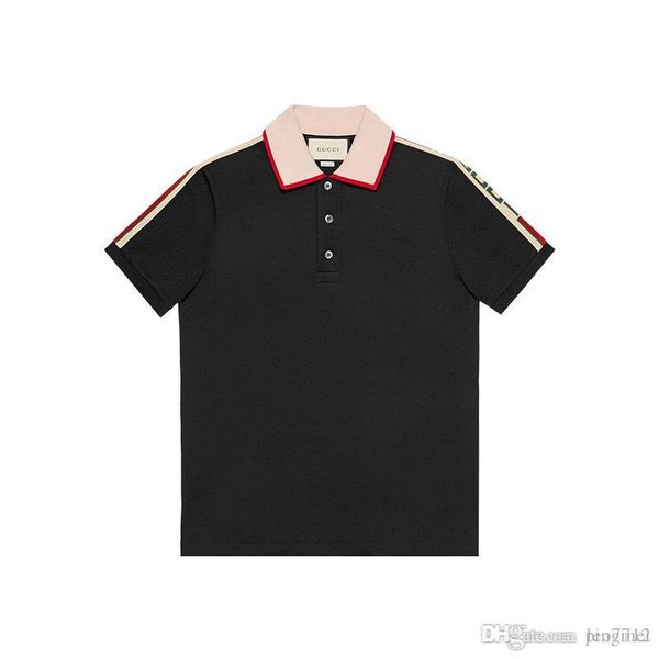 18 italy de igner g polo hirt t hirt luxury brand nake bee floral embroidery men polo high treet fa hion tripe print polo t hirt