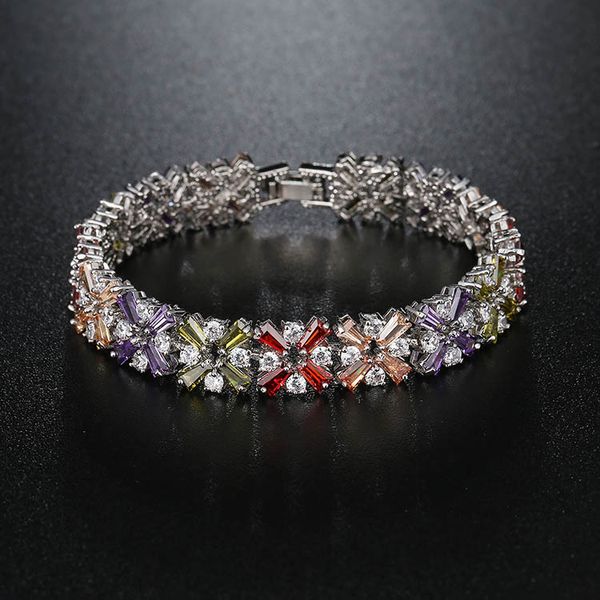 2 color mona lisa zircon bracelet for women crystal from cz stones special store, Black
2 color mona lisa zircon bracelet for women crystal from cz stones special store, Black