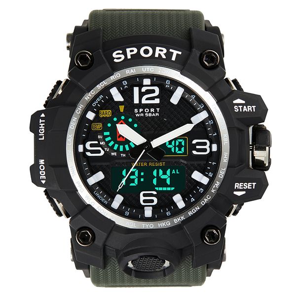 watch men japan imported quality movement 3bar water resistant sport watch led display auto date buckle digital wristwatches, Slivery;brown
watch men japan imported quality movement 3bar water resistant sport watch led display auto date buckle digital wristwatches, Slivery;brown