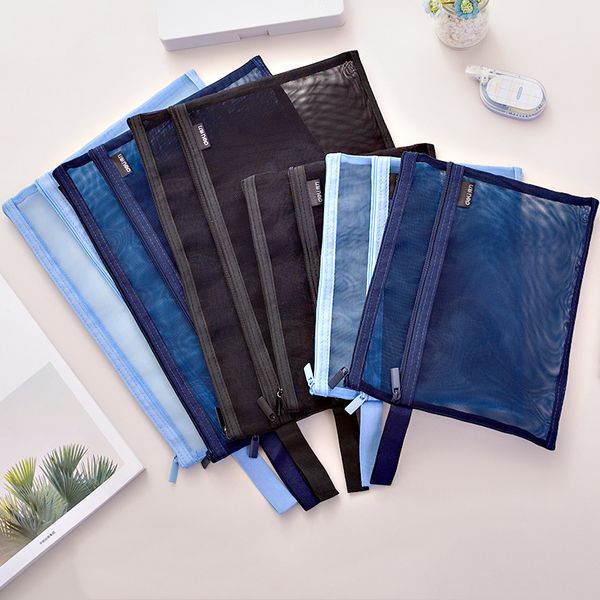 a4 a5 double pocket pencil case nylon mesh document file zipper bag large capacity storage pouch school office supplies 1pc
a4 a5 double pocket pencil case nylon mesh document file zipper bag large capacity storage pouch school office supplies 1pc