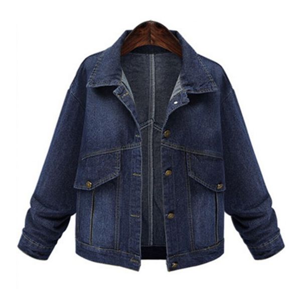plus size 5xl spring women denim jacket coat europe style loose long sleeves casual cowboy outerwear women basic coats k181, Black;brown
plus size 5xl spring women denim jacket coat europe style loose long sleeves casual cowboy outerwear women basic coats k181, Black;brown