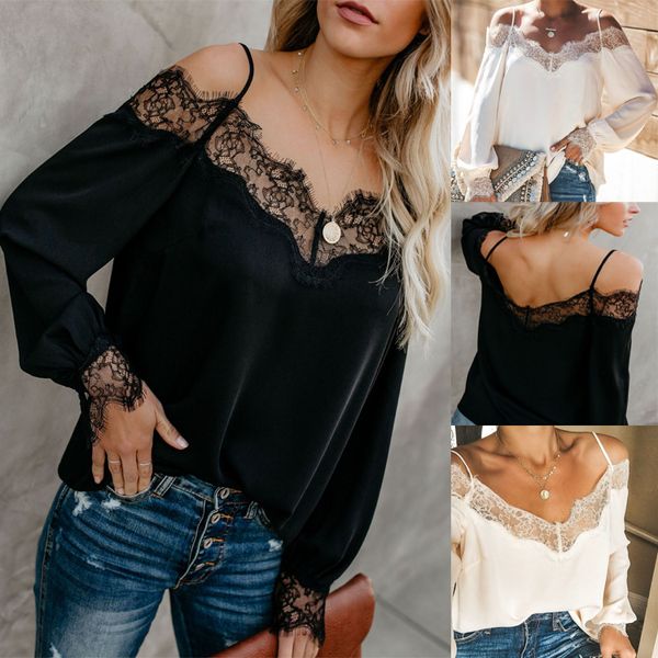 lace mesh shirt embroidery patchwork women casual long sleeve chiffon blouse ladies loose shirts female, White
lace mesh shirt embroidery patchwork women casual long sleeve chiffon blouse ladies loose shirts female, White