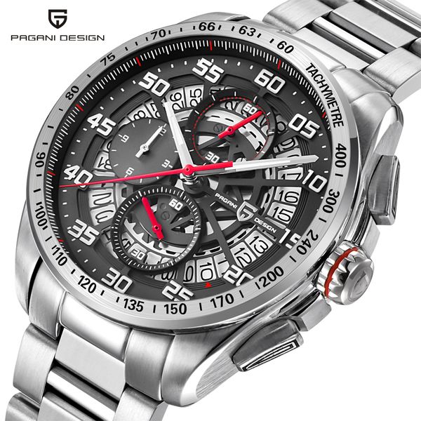 pagani design auto date man wrist watch sports chronograph men's watches waterproof quartz watches clock relogios masculino saat, Slivery;brown
pagani design auto date man wrist watch sports chronograph men's watches waterproof quartz watches clock relogios masculino saat, Slivery;brown