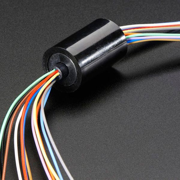 mini electrical slip ring 12.5mm 150rpm 240vdc/vac 12 wires circuits 2a for monitor robotic (12wires n/flange
mini electrical slip ring 12.5mm 150rpm 240vdc/vac 12 wires circuits 2a for monitor robotic (12wires n/flange