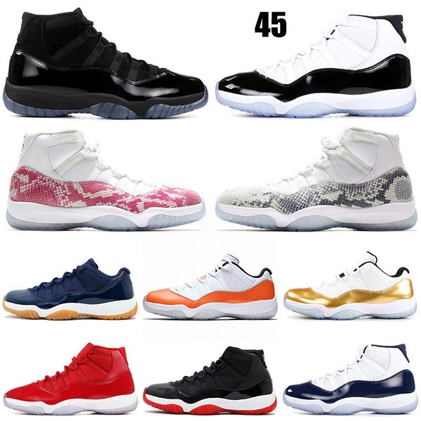 concord 11 11s men basketball shoes orange trance cap and gown bred snakeskin win like 82 96 platinum tint sports sneakers 5.5-13
concord 11 11s men basketball shoes orange trance cap and gown bred snakeskin win like 82 96 platinum tint sports sneakers 5.5-13