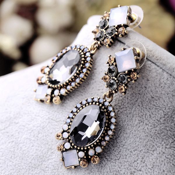 zoshi black crystal dangle earrings for women wedding party bridal accessories trendy long fashion jewelry holiday earring, Silver
zoshi black crystal dangle earrings for women wedding party bridal accessories trendy long fashion jewelry holiday earring, Silver