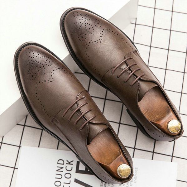 2020 fashion men brogues loafers shoes moccasins shoes casual men flats slip on vintage leather, Black
2020 fashion men brogues loafers shoes moccasins shoes casual men flats slip on vintage leather, Black