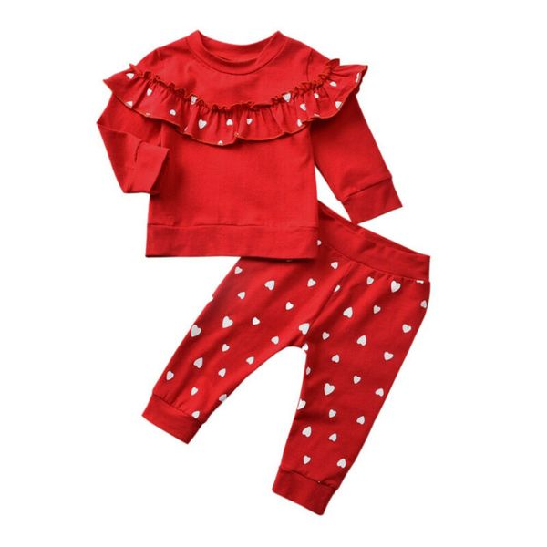 весна малышей baby girl ruffle top сердце печати футболки брюки леггинсы валентайн экипировка одежда set, White
весна малышей baby girl ruffle top сердце печати футболки брюки леггинсы валентайн экипировка одежда set, White