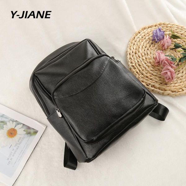woman black solid bag student leather backpack luxury designer casual bag worl lapbolsa#g3
woman black solid bag student leather backpack luxury designer casual bag worl lapbolsa#g3