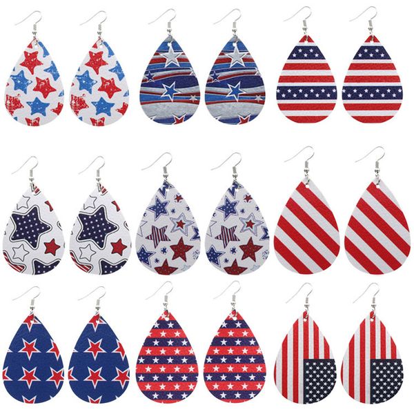 new creative american flag leather earrings independence day water drop earring fashion jewelry ear drop wholesale, Silver
new creative american flag leather earrings independence day water drop earring fashion jewelry ear drop wholesale, Silver