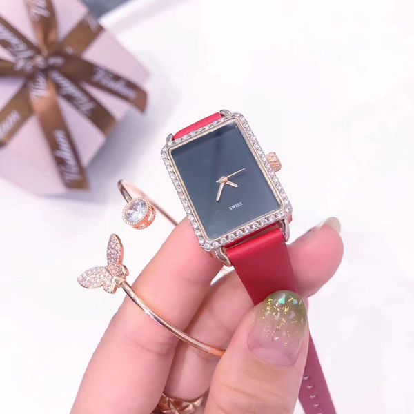 brand dress ladies watches luxury diamond bezel rectangel dial leather strap quartz wristwatches for women valentine gift relojes mujer, Slivery;brown
brand dress ladies watches luxury diamond bezel rectangel dial leather strap quartz wristwatches for women valentine gift relojes mujer, Slivery;brown