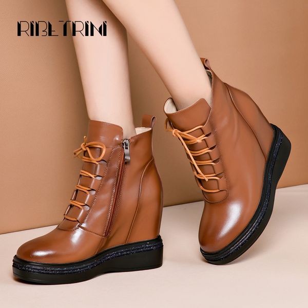 ribetrini genuine leather knee boots for women 2019 hidden wedge high heels shoes woman front lace up motorcycle boots, Black
ribetrini genuine leather knee boots for women 2019 hidden wedge high heels shoes woman front lace up motorcycle boots, Black