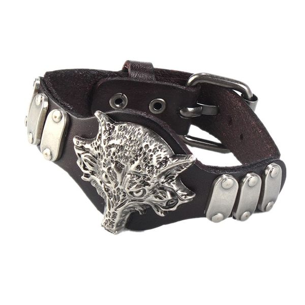 mens bracelet jewelry pinandbutton splicing wolf head alloy accessories, Golden;silver
mens bracelet jewelry pinandbutton splicing wolf head alloy accessories, Golden;silver
