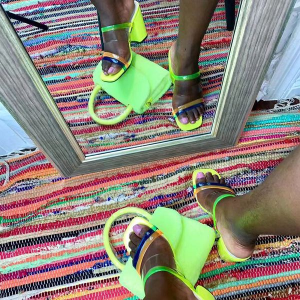 women flip flop 2019 summer new candy color strip bright high heel sandals beach shoes outdoor wild fashion slippers y, Black
women flip flop 2019 summer new candy color strip bright high heel sandals beach shoes outdoor wild fashion slippers y, Black