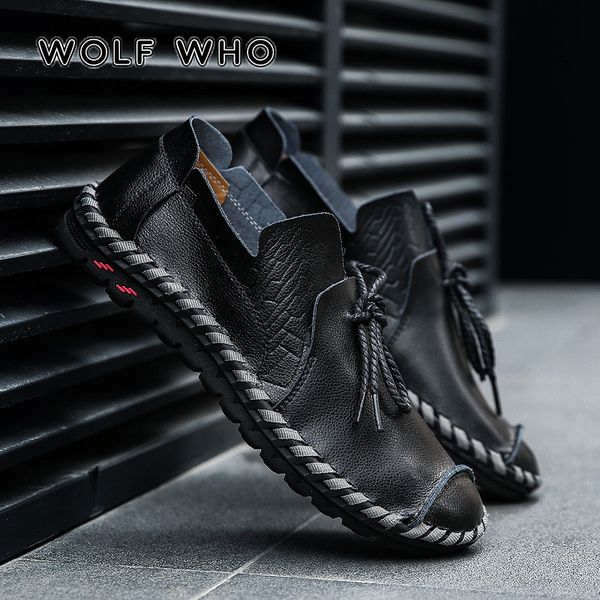 wolf who breathable men casual shoes genuine leather loafers slip on sneaker male big plus size 38-50 w-015, Black
wolf who breathable men casual shoes genuine leather loafers slip on sneaker male big plus size 38-50 w-015, Black