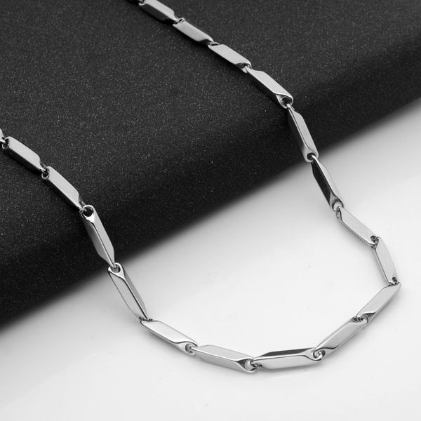 fashion 3mm rhombic stainless steel chain necklace diy chain men's necklace jewelry accessories 2019, Silver
fashion 3mm rhombic stainless steel chain necklace diy chain men's necklace jewelry accessories 2019, Silver