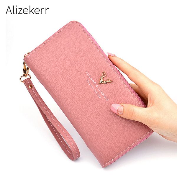 long wallet pu leather women zipper elegant large capacity card holder phone pocket money bag female wallet clutch long purses, Red;black
long wallet pu leather women zipper elegant large capacity card holder phone pocket money bag female wallet clutch long purses, Red;black