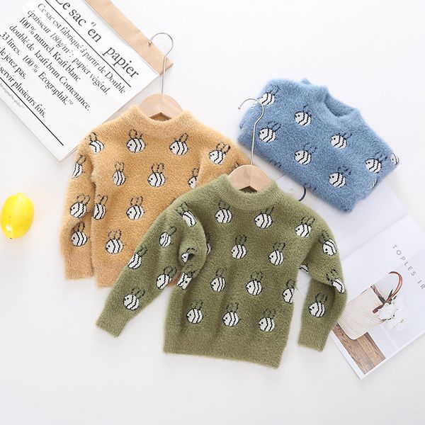 2019 children fashion long-sleeved sweater cute little fish sweater boys girls warm autumn winter shirts kids, Blue
2019 children fashion long-sleeved sweater cute little fish sweater boys girls warm autumn winter shirts kids, Blue
