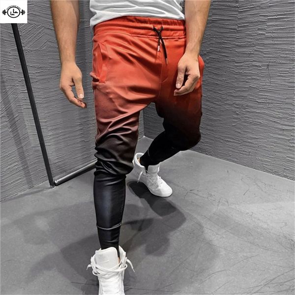 men sport joggers running pants 3d gradient gym fitness elastic force training trousers quick drying spandex men's sweatpants, Black;blue
men sport joggers running pants 3d gradient gym fitness elastic force training trousers quick drying spandex men's sweatpants, Black;blue