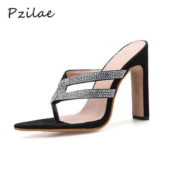 pzilae summer women flip flops trendy bling rhinestone high heels women shoes pointed toe slippers black pumps party shoes
pzilae summer women flip flops trendy bling rhinestone high heels women shoes pointed toe slippers black pumps party shoes