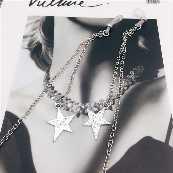 silver star english letter star glasses chain portable multifunctional glasses chain, Blue
silver star english letter star glasses chain portable multifunctional glasses chain, Blue