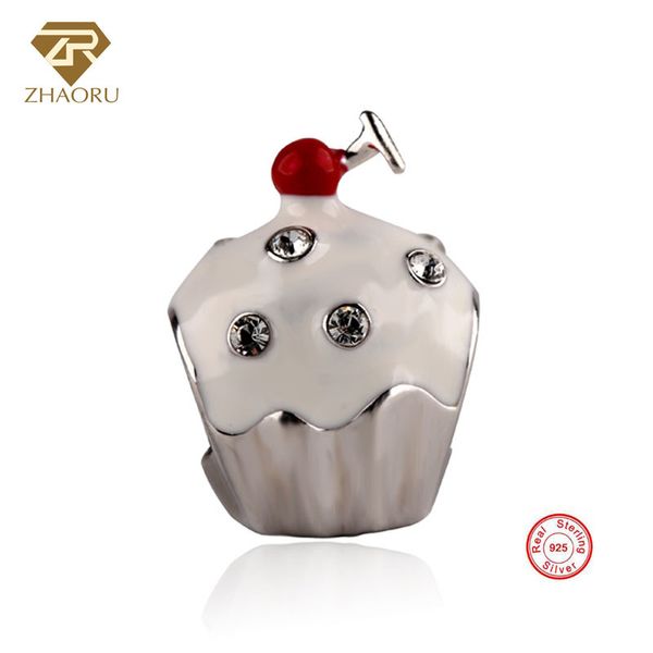 zhaoru 925 sterling silver enamal pendant charm fit bracelet & bangle & necklace diy fine jewelry silver cherry cake bead
zhaoru 925 sterling silver enamal pendant charm fit bracelet & bangle & necklace diy fine jewelry silver cherry cake bead