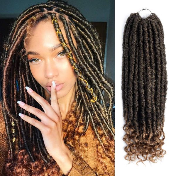Hot! Goddess Locs Crochet Hair Braids 18 inch Straight Faux Locs with Curly Ends Twist Braiding Hair Synthetic Hair Extensions Dreadlocks
Hot! Goddess Locs Crochet Hair Braids 18 inch Straight Faux Locs with Curly Ends Twist Braiding Hair Synthetic Hair Extensions Dreadlocks