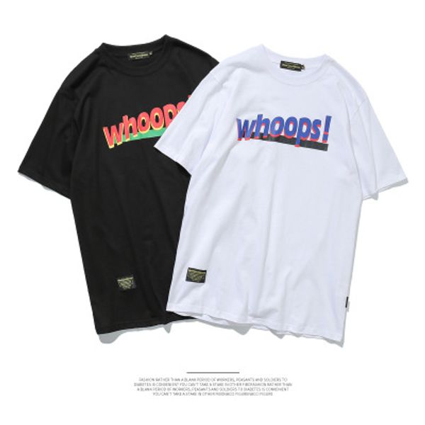 male summer fashion simple english letter printing high street t-shirt cotton mens short sleeve t-shirts, White;black
male summer fashion simple english letter printing high street t-shirt cotton mens short sleeve t-shirts, White;black