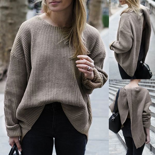 2019 sweater women long sleeve pullover plus size solid irregular sweater knitted pull femme sueter mujer invierno pullover, White;black
2019 sweater women long sleeve pullover plus size solid irregular sweater knitted pull femme sueter mujer invierno pullover, White;black