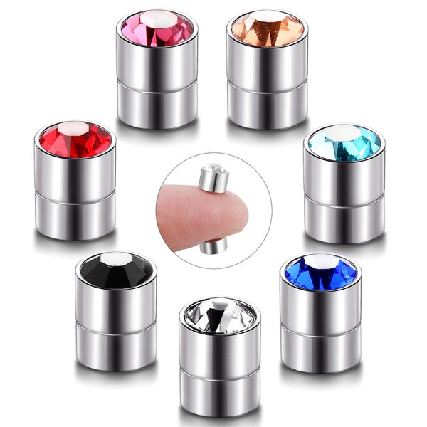 1 pair steel magnetic magnet ear stud easy use crystal stone stud earrings for women men earrings clip on no ear hole loves gift, Golden;silver
1 pair steel magnetic magnet ear stud easy use crystal stone stud earrings for women men earrings clip on no ear hole loves gift, Golden;silver