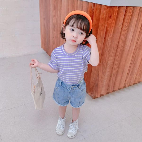 girls t shirt 2020 summer new girls pit stripe slim short-sleeved shirt temperament knitted t-shirt kids clothes, Blue
girls t shirt 2020 summer new girls pit stripe slim short-sleeved shirt temperament knitted t-shirt kids clothes, Blue