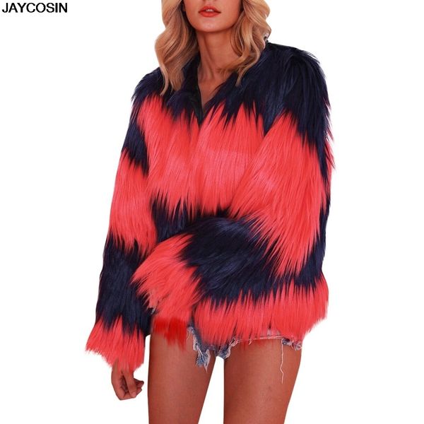 jaycosin winter fashion warm colorful faux fur coat chic jacket cardigan outerwear for party club cocktail new arrived 9902, Black
jaycosin winter fashion warm colorful faux fur coat chic jacket cardigan outerwear for party club cocktail new arrived 9902, Black
