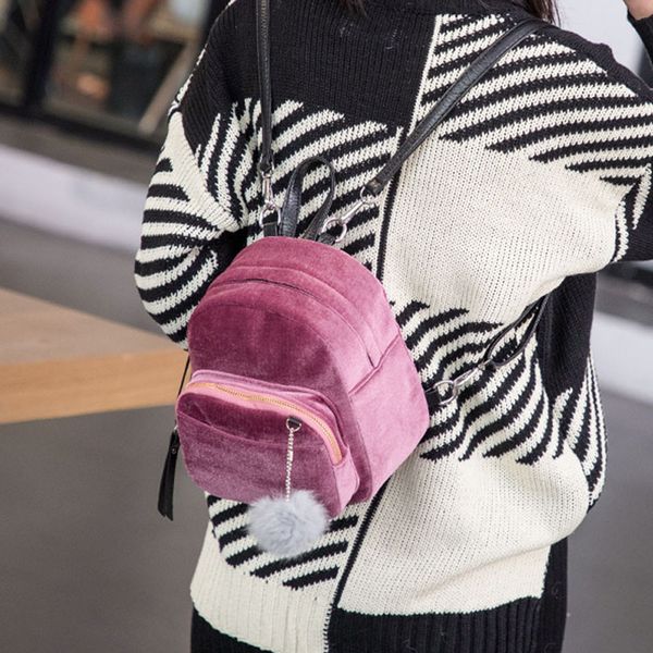women corduroy backpacks solid fashion school bag for teenage girls fur ball solid rucksack candy color travel bags mochila #n
women corduroy backpacks solid fashion school bag for teenage girls fur ball solid rucksack candy color travel bags mochila #n