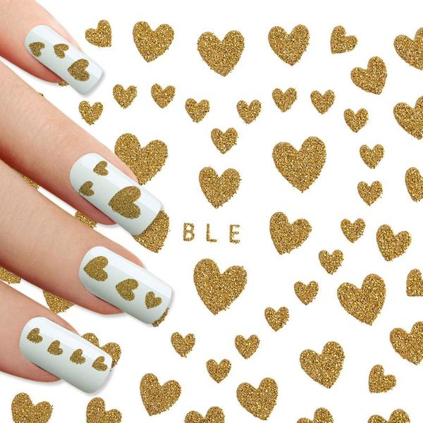1 sheet silver glittery hearts nail art 3d decals romantic festivals series valentine's day women diy nail art sticker, Black
1 sheet silver glittery hearts nail art 3d decals romantic festivals series valentine's day women diy nail art sticker, Black