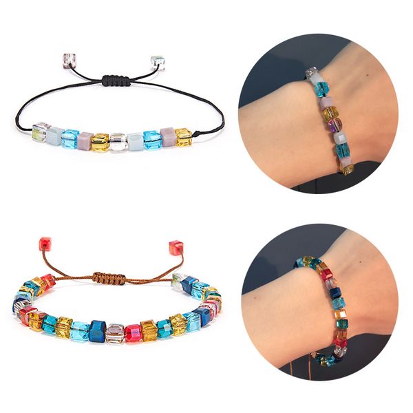 new braided crystal beads bracelet for women men adjustable black brown rope charm bracelet femme jewelry
new braided crystal beads bracelet for women men adjustable black brown rope charm bracelet femme jewelry