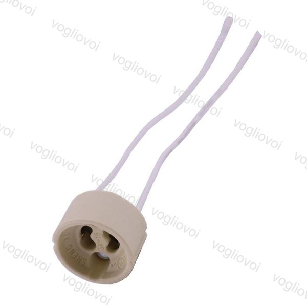 Gu10 Led Wire Converter Holder Bulb Light Adapter Connector Converter Ceramic Wire For Led Bulb Halogen Lamp Light Eub