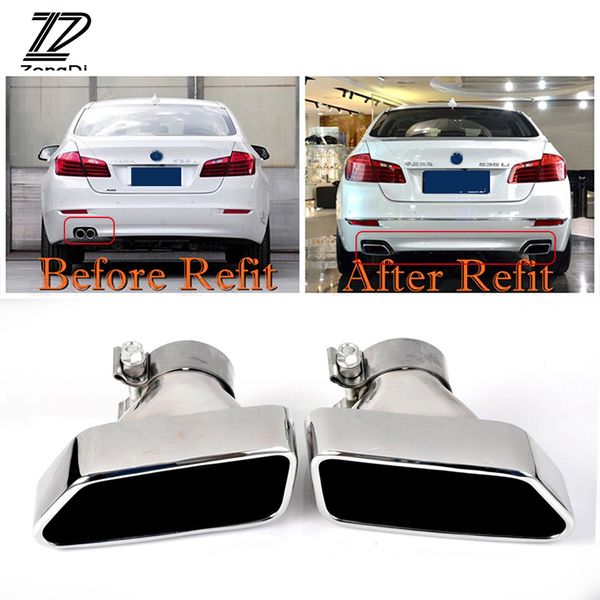 zd 2pcs car-styling for f10 f18 5 series 2013 2014 chrome 304 stainless steel car exhaust end tips muffler pipe accessories
zd 2pcs car-styling for f10 f18 5 series 2013 2014 chrome 304 stainless steel car exhaust end tips muffler pipe accessories