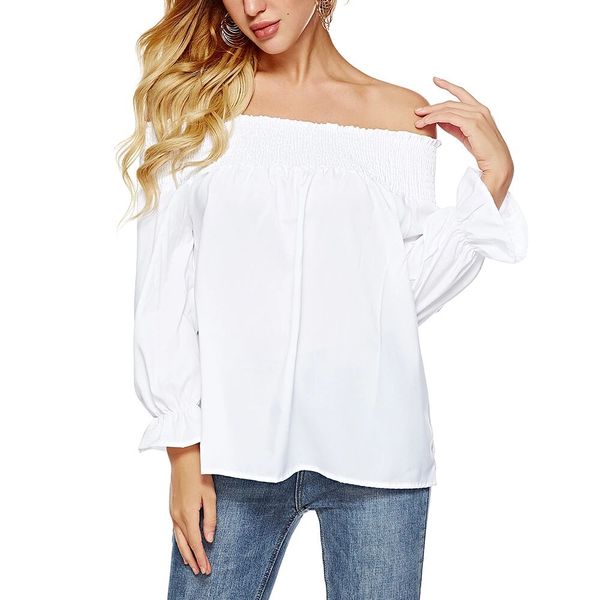 2019 новые сексуальные женщины с плеча блузы bow назад flare рукавом разрез шеи черной блузке твердотопливные вскользь свободные летние руба, White
2019 новые сексуальные женщины с плеча блузы bow назад flare рукавом разрез шеи черной блузке твердотопливные вскользь свободные летние руба, White