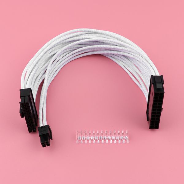 24pin мужской / женский плетеный кабель материнская плата блок питания удлинитель белый
24pin мужской / женский плетеный кабель материнская плата блок питания удлинитель белый