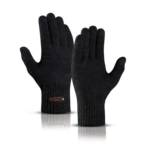 men' knitted gloves winter autumn male touch screen gloves plus thin velvet solid warm mittens business, Blue;gray
men' knitted gloves winter autumn male touch screen gloves plus thin velvet solid warm mittens business, Blue;gray