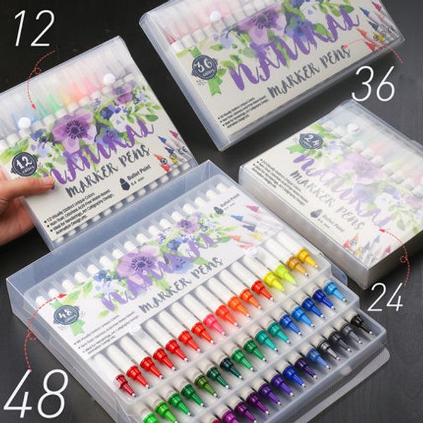 12/24/36/48 colors art marker watercolor brush pens for school supplies stationery drawing coloring books manga calligraphy
12/24/36/48 colors art marker watercolor brush pens for school supplies stationery drawing coloring books manga calligraphy