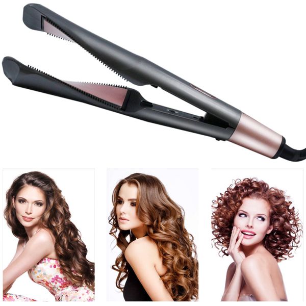 2 in 1 hair curling & straightening iron professional hair straightener hair curler wet & dry flat iron styling tool
2 in 1 hair curling & straightening iron professional hair straightener hair curler wet & dry flat iron styling tool